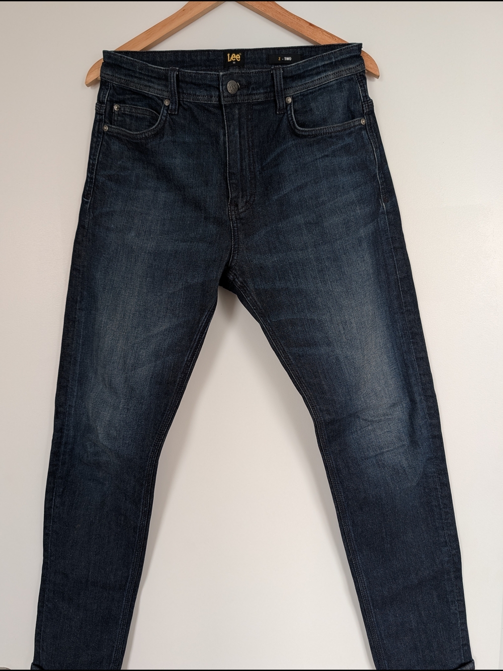 Lee Slim Straight Men's Jeans in Dark Blue Wash size 31